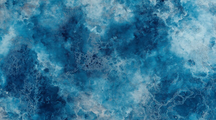 a close-up, top-down view of watercolor texture background: a single blue watercolor wash applied on flat textured paper