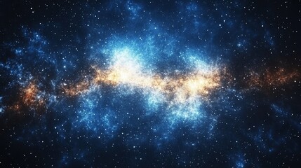 Fototapeta premium Cosmic Nebula with Stars and Dust Clouds Space Background