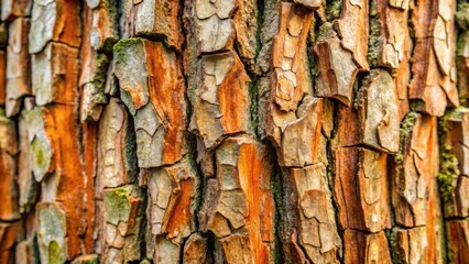 Close-up of tree bark with intricate natural patterns and textures, Tree, bark, texture, pattern, close-up, nature, natural, rough