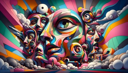  "Rostros Abstractos: Geometr&iacute;a del Alma"