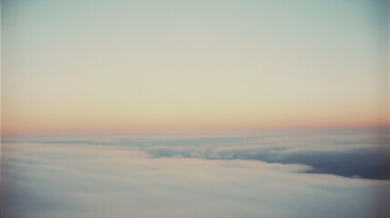 Fototapeta premium a vast expanse of sky stretches out with a soft gradient from pale blue at the horizon to a deep, rich indigo at its zenith