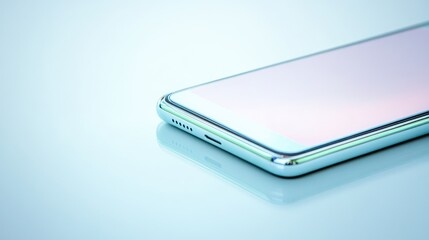 Modern Smartphone on Sleek Surface Background
