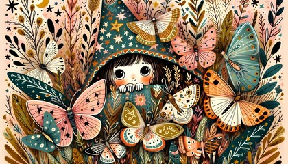 "Jardines Encantados: Sue&ntilde;os de Mariposas y Hadas"