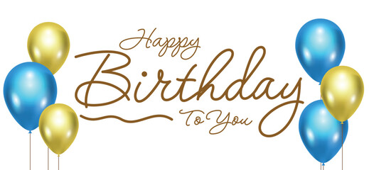 happy birthday text typography	