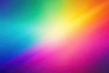 Obraz premium Long shot colorful blurry gradient purple green orange pink dreamy smooth rainbow colors abstract pattern plain neon background with blank space