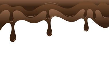 chocolate drops vector illustration