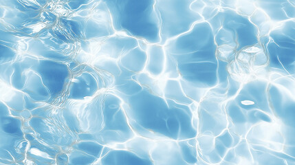 Obraz premium shimmering transparent pool water texture with rippling caustics and shadow play