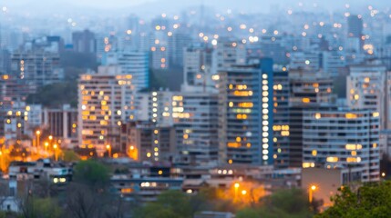 Obraz premium blurred of Urban City Lights At Night During Energy Off-Peak Hours