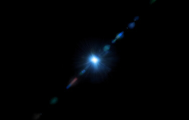 A bright light shines from the center of the image, radiating outwards with streaks of light.