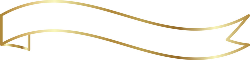 Golden tag label and banner