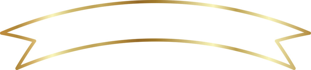 Golden tag label and banner