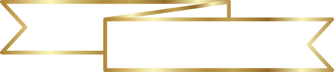 Golden tag label and banner