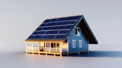 Solar-Powered Home with Modern Design