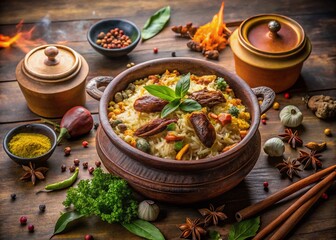 Authentic Dum Handi Mutton Biryani in Clay Pot - Traditional Indian Cuisine