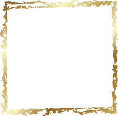 Obraz premium Grunge square golden frame. Luxury element