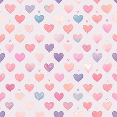 다양한 하트 패턴 이미지 일러스트 (Various heart pattern image illustration)