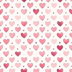 다양한 하트 패턴 이미지 일러스트 (Various heart pattern image illustration)