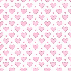 다양한 하트 패턴 이미지 일러스트 (Various heart pattern image illustration)