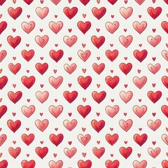 다양한 하트 패턴 이미지 일러스트 (Various heart pattern image illustration)