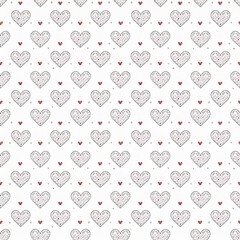 다양한 하트 패턴 이미지 일러스트 (Various heart pattern image illustration)