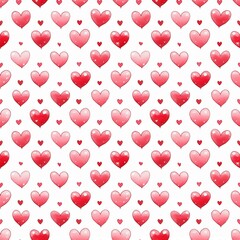 다양한 하트 패턴 이미지 일러스트 (Various heart pattern image illustration)