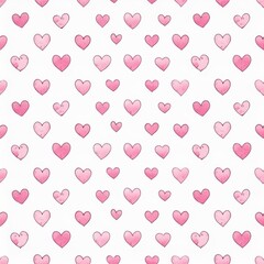 다양한 하트 패턴 이미지 일러스트 (Various heart pattern image illustration)