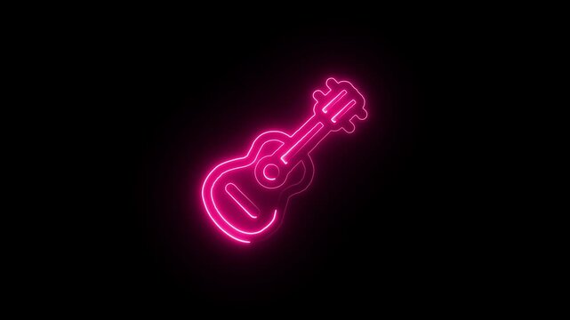 Energetic Music Festival Background Featuring Guitar Icons