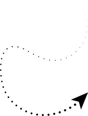 Arrow design with dotted lines