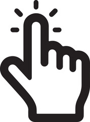 Obraz premium hand cursor on white