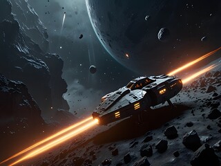 Standing on a mountain, a futuristic man overlooks a modern city, symbolizing ambition and the pursuit of progress.