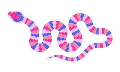 A simple cartoon snake pattern