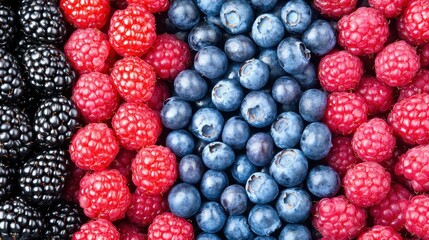 Enjoy a vibrant mix of summer berries Blackberries, blueberries, and raspberries offer a healthy treat yearround.