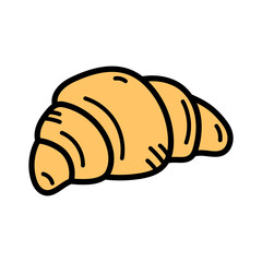 Croissant Doodle Illustration