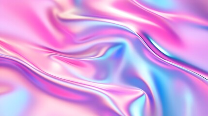 Obraz premium Dazzling Holographic Texture with Fluid Pastel Gradient Patterns