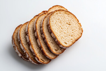 bread isolated on white background.