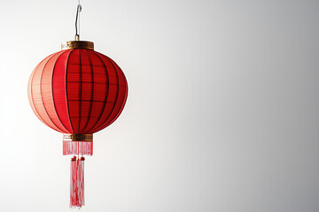 Chinese lantern isolated on white background.