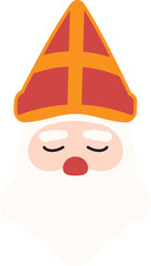 Sinterklaas Head Illustration