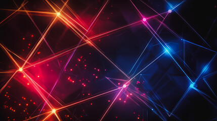 Obraz premium Abstract business connection of lines from nodes It is connected to endless nodes and represents the innovation of communication in the network.