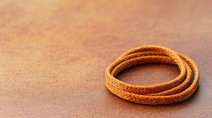 Fototapeta premium Rope Coil on Warm Background