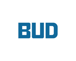 BUD logo design vector template. BUD