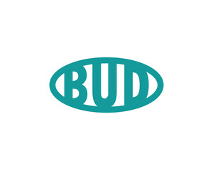 BUD logo design vector template. BUD