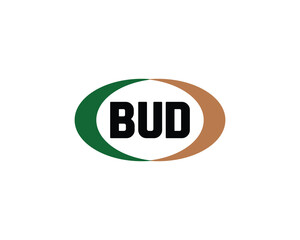 BUD logo design vector template. BUD