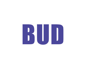 BUD logo design vector template. BUD