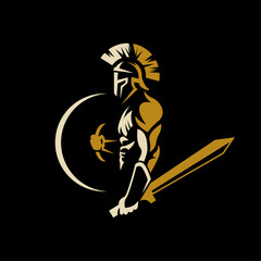 ILLUSTRATION 126 ABSTRACT VECTOR ART OF SPARTAN WARRIOR 