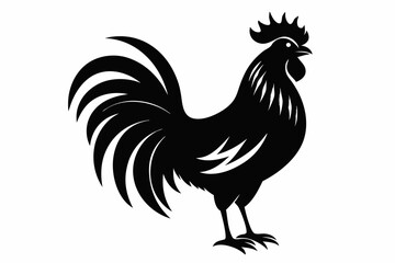 Rooster Silhouette, chicken silhouette vector
 



