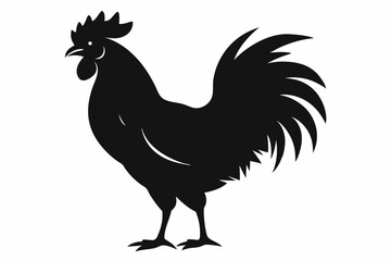 Rooster Silhouette, chicken silhouette vector
 



