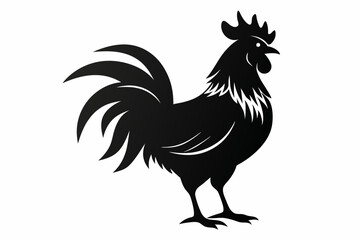 Rooster Silhouette, chicken silhouette vector
 



