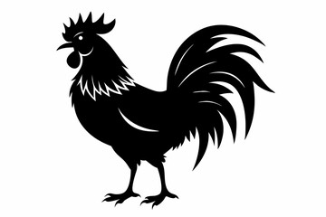 Rooster Silhouette, chicken silhouette vector
 



