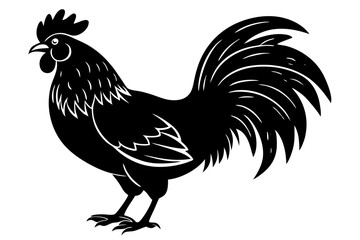 Rooster Silhouette, chicken silhouette vector
 



