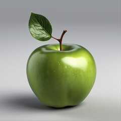 green apple isolated on white